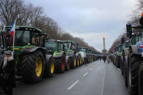 Fotoimpressionen:  Bauernprotest am 15.01.2024