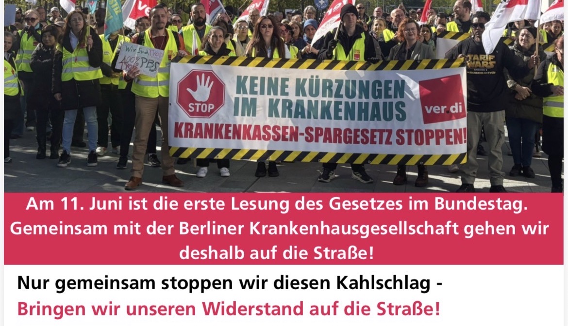 Frontalangriff auf das Gesundheitswesen stoppen!