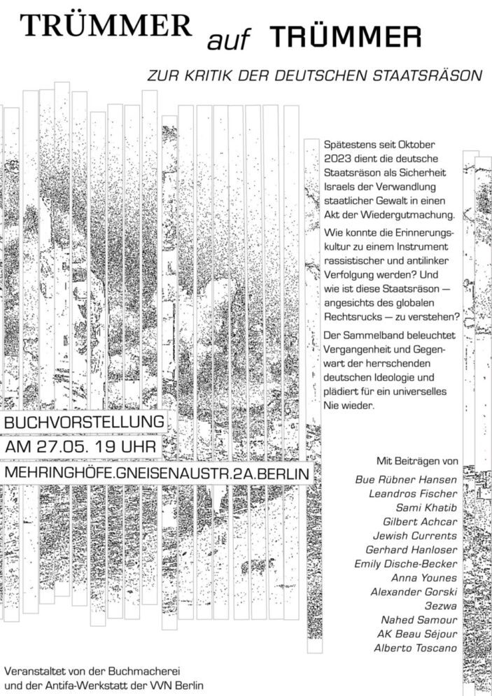 Buchvorstellung: „TRÜMMER AUF TRÜMMER“