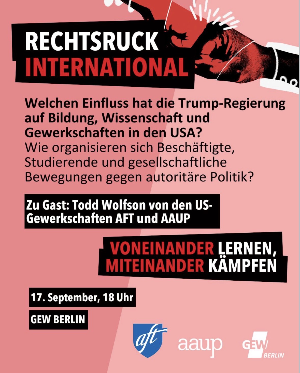 Rechtsruck International: Wie Gegenwehr organisieren in den Gewerkschaften?
